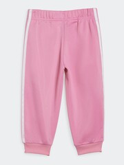 adidas Pink/White Kids Sportswear Essentials All-Over Printed Tracksuit - Image 3 of 6