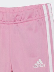 adidas Pink/White Kids Sportswear Essentials All-Over Printed Tracksuit - Image 6 of 6