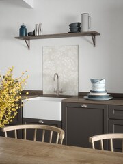 Country Living Cream Meadow Glass Splashback 90x75cm - Image 1 of 6