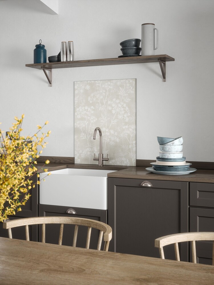 Country Living Cream Meadow Glass Splashback 90x75cm - Image 1 of 6