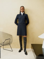 Hobbs Blue Adelia Ponte Dress - Image 2 of 6