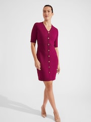 Hobbs Purple Marianne Dress - Image 2 of 5