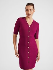 Hobbs Purple Marianne Dress - Image 4 of 5