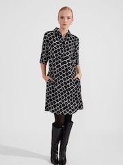Hobbs Black Marciella Dress - Image 1 of 4