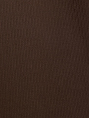 French Connection Brown Cotton Blend Textured Short Sleeve Polo Shirt - Image 6 of 6