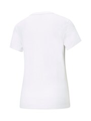 Puma White ESS Logo 100% Cotton T-Shirt - Image 7 of 7