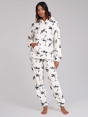 Loungeable Martini Bow Luxury Fleece Hoodie and Joggers Lounge Set - 6суретінің 1 суреті