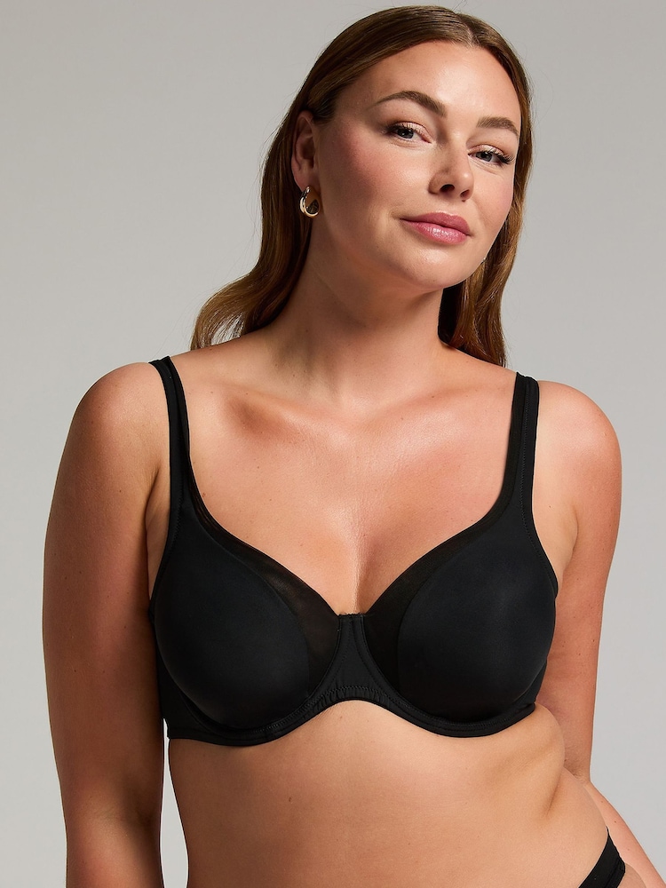 Negro - Sujetador con aros sin relleno de malla Hunkemoller - Imagen 1 de 5