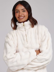 Loungeable Luxury Bubble Fleece Quarter Zip and Trousers Lounge Set - Obrázek 5 z 6