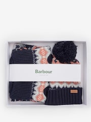 Barbour® Pink/Black Fairisle Pattern Knitted Dog Jumper - Image 8 of 8