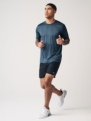 Bleu - Active Gym Texture Training T-Shirt - Image 2 de 11
