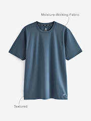 Bleu - Active Gym Texture Training T-Shirt - Image 4 de 11