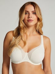 Blanco - Sujetador con aros sin relleno de malla Hunkemoller - Imagen 1 de 5