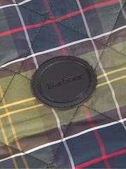 Barbour® Green 100% Cotton Tartan Quilted Dog Coat - Image 5 of 7