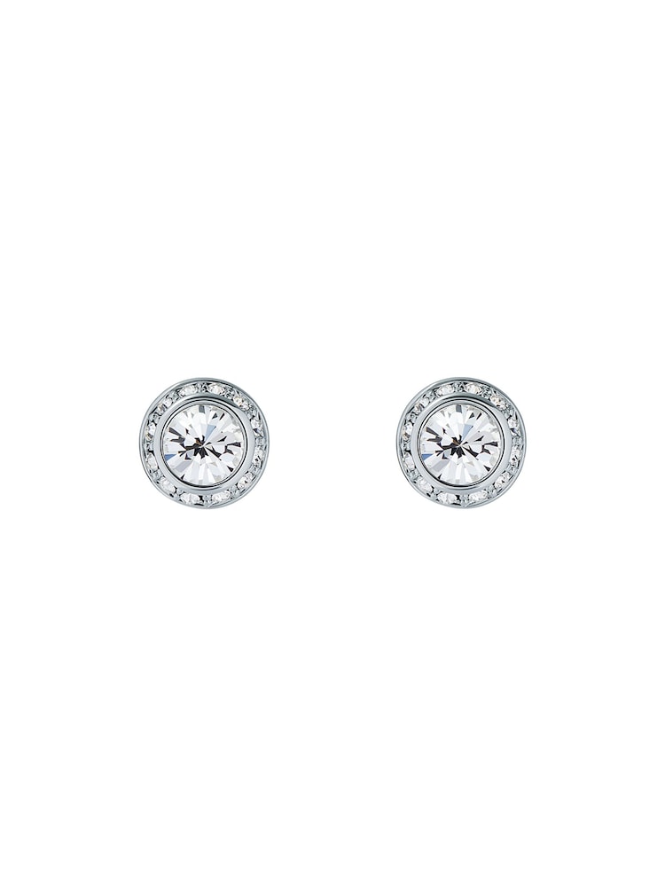 Ted Baker Silver Tone SOLETIA: Solitaire Sparkle Crystal Stud Earrings - Image 2 of 4