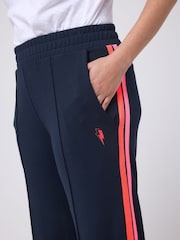 SCAMP & DUDE Blue Side Stripe Wide Leg Jersey Trousers - Image 5 of 5