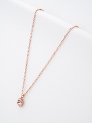 Ted Baker Rose Pink SOLTELL: Solitaire Sparkle Crystal Pendant Necklace - Image 4 of 5