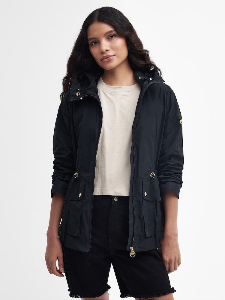 Barbour International® Showerproof Walker Lightweight Hooded Jacket - Image 1 of 7 Barbour International® Showerproof Walker Lightweight Hooded Jacket - Image 1 of 7