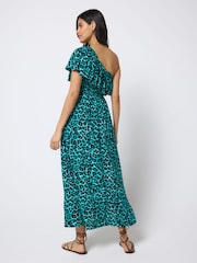 Rochie midi cu un umăr și imprimeu Jaguar SCAMP & DUDE - Imaginea 3 din 5