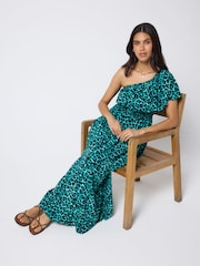 Rochie midi cu un umăr și imprimeu Jaguar SCAMP & DUDE - Imaginea 4 din 5
