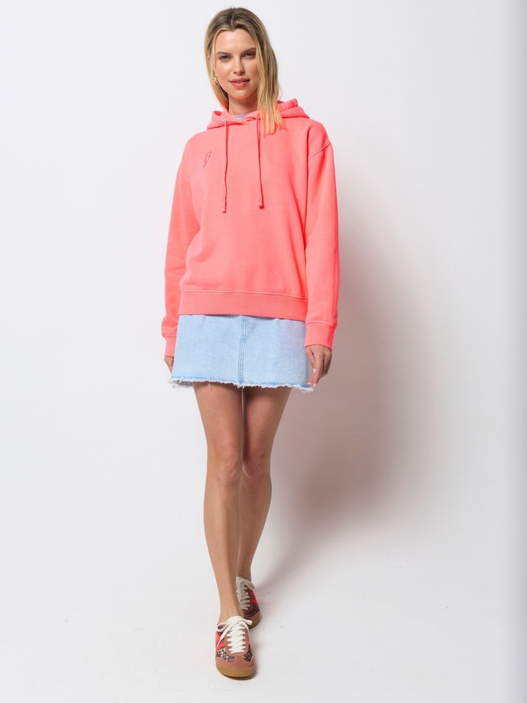 SCAMP & DUDE Orange Washed Ultimate Hoodie - Image 4 of 4 SCAMP & DUDE Orange Washed Ultimate Hoodie - Image 4 of 4
