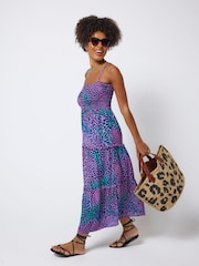 SCAMP & DUDE Pink Leopard Ray Bandeau Dress - Image 2 of 5