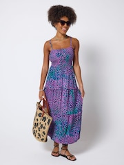 SCAMP & DUDE Pink Leopard Ray Bandeau Dress - Image 4 of 5