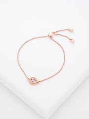 Ted Baker Pink SOLETA: Solitaire Sparkle Crystal Adjustable Bracelet - Image 3 of 5