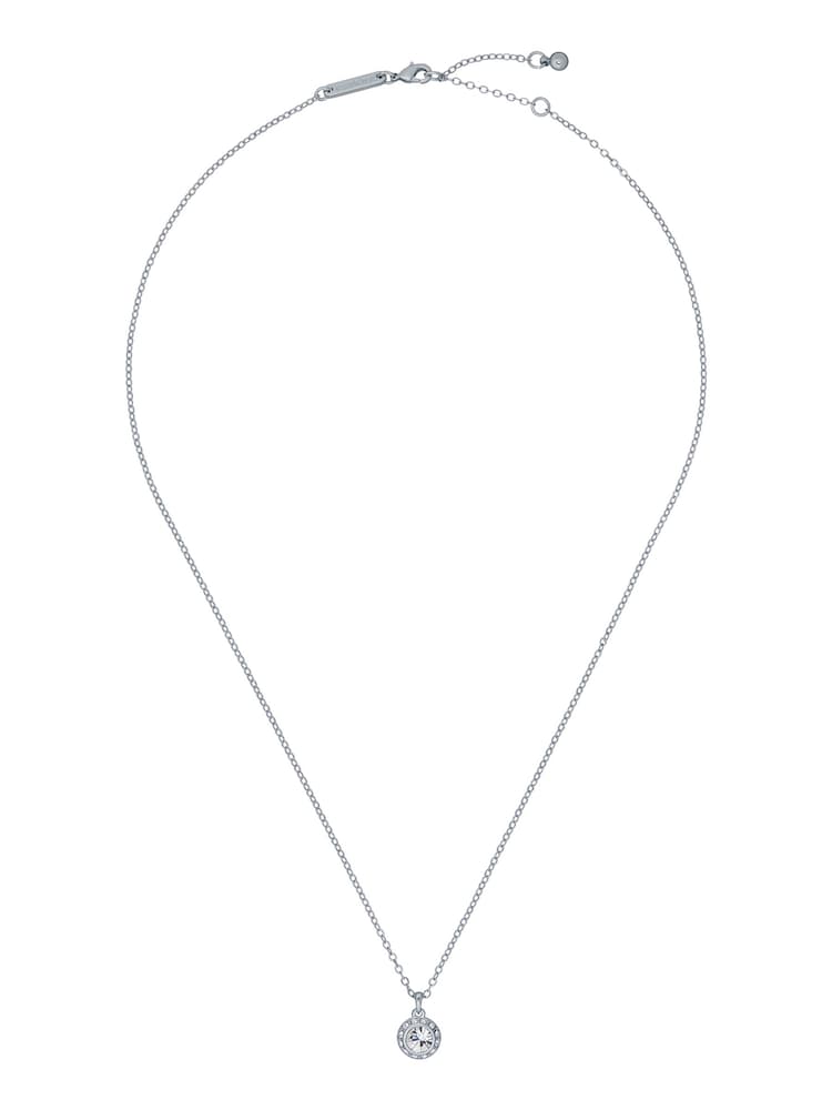 Ted Baker Silver Tone SOLTELL: Solitaire Sparkle Crystal Pendant Necklace - Image 1 of 5