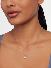 Ted Baker Silver Tone SOLTELL: Solitaire Sparkle Crystal Pendant Necklace - Image 5 of 5
