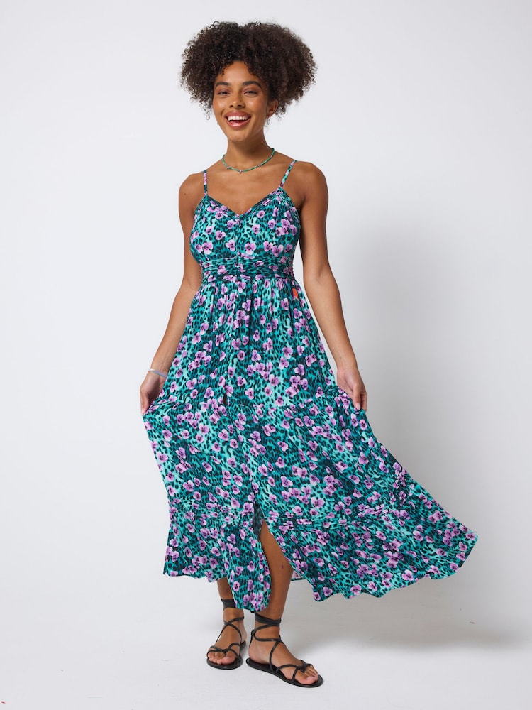 SCAMP & DUDE Blue Pintuck Midi Sundress - Image 2 of 4