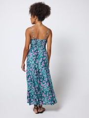 SCAMP & DUDE Blue Pintuck Midi Sundress - Image 3 of 4