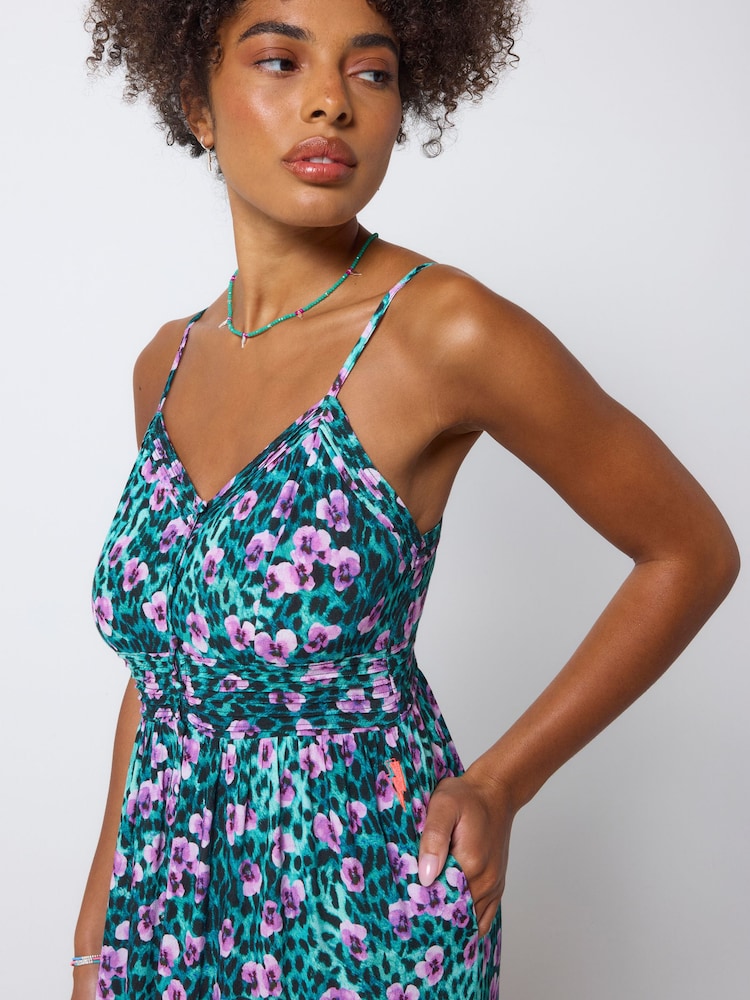 SCAMP & DUDE Blue Pintuck Midi Sundress - Image 4 of 4