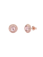 Ted Baker Pink SOLETIA: Solitaire Sparkle Crystal Stud Earrings - Image 4 of 5