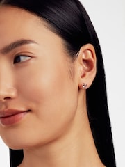 Ted Baker Pink SOLETIA: Solitaire Sparkle Crystal Stud Earrings - Image 5 of 5