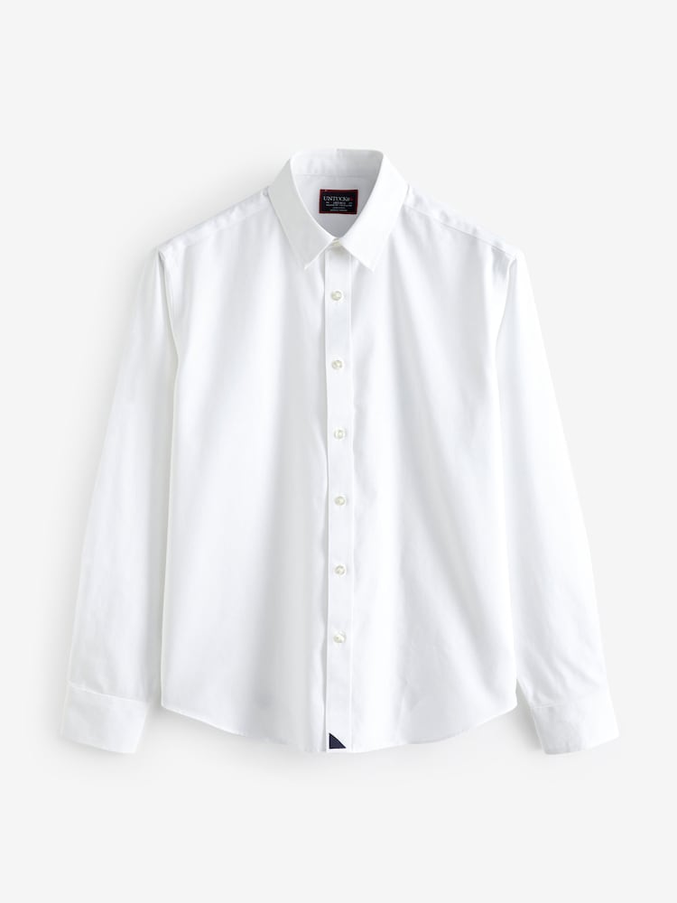 UNTUCKit White 100% Cotton Wrinkle-Free Relaxed Fit Las Cases Shirt - Image 4 of 4