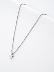 Ted Baker Silver Tone SARROHA: Crystal Sparkle Heart Pendant Necklace - Image 1 of 4