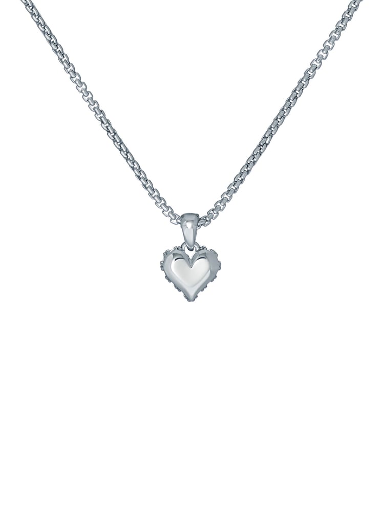 Ted Baker Silver Tone SARROHA: Crystal Sparkle Heart Pendant Necklace - Image 2 of 4