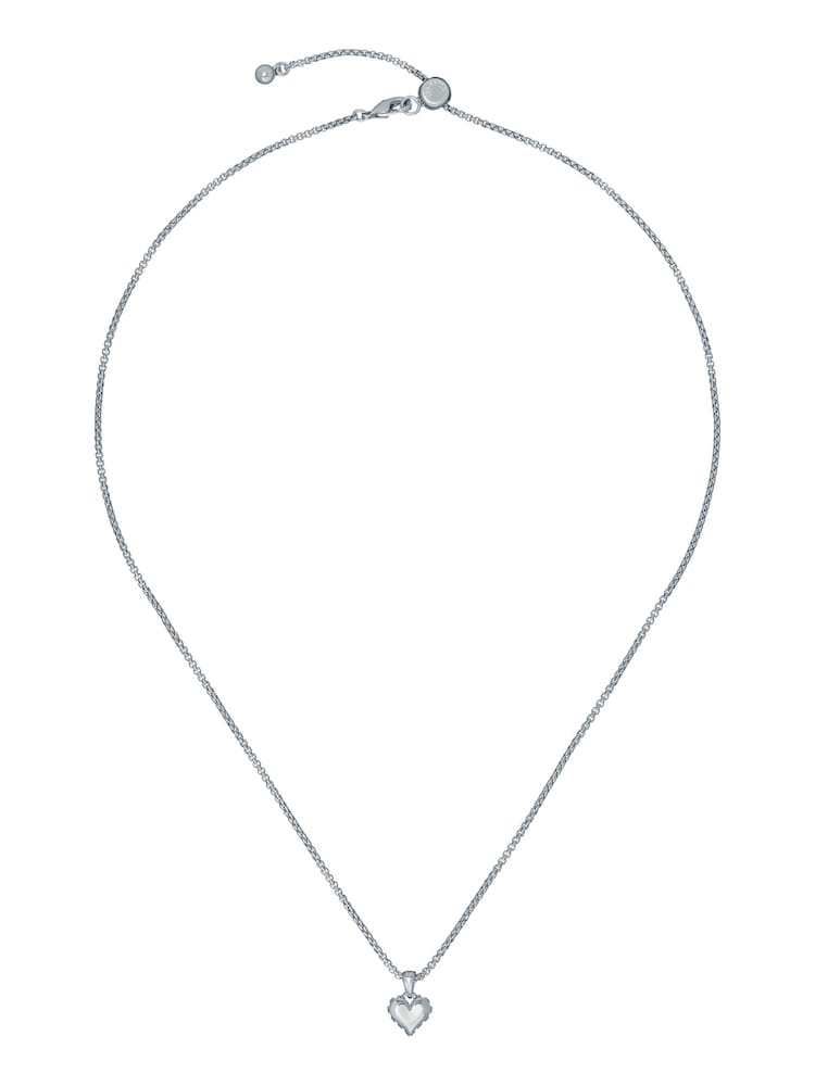 Ted Baker Silver Tone SARROHA: Crystal Sparkle Heart Pendant Necklace - Image 4 of 4