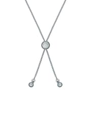 Ted Baker Silver Tone BARSET: Crystal Bow Adjustable Bracelet - Image 3 of 5