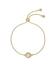 Ted Baker Gold Tone SOLETA: Solitaire Sparkle Crystal Adjustable Bracelet - Image 1 of 5