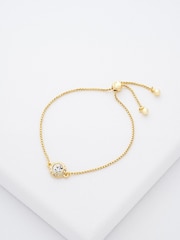 Ted Baker Gold Tone SOLETA: Solitaire Sparkle Crystal Adjustable Bracelet - Image 4 of 5