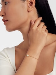 Ted Baker Gold Tone SOLETA: Solitaire Sparkle Crystal Adjustable Bracelet - Image 5 of 5