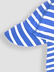 JoJo Maman Bébé Cobalt Blue UPF 50 Sun Protection Hat - Image 2 of 3