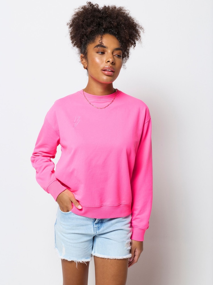 SCAMP & DUDE Pink Washed Ultimate Sweatshirt - Image 1 of 5 SCAMP & DUDE Pink Washed Ultimate Sweatshirt - Image 1 of 5