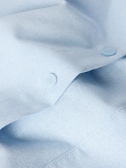 Whistles Blue Boxy Oxford Cotton Shirt - Image 6 of 6