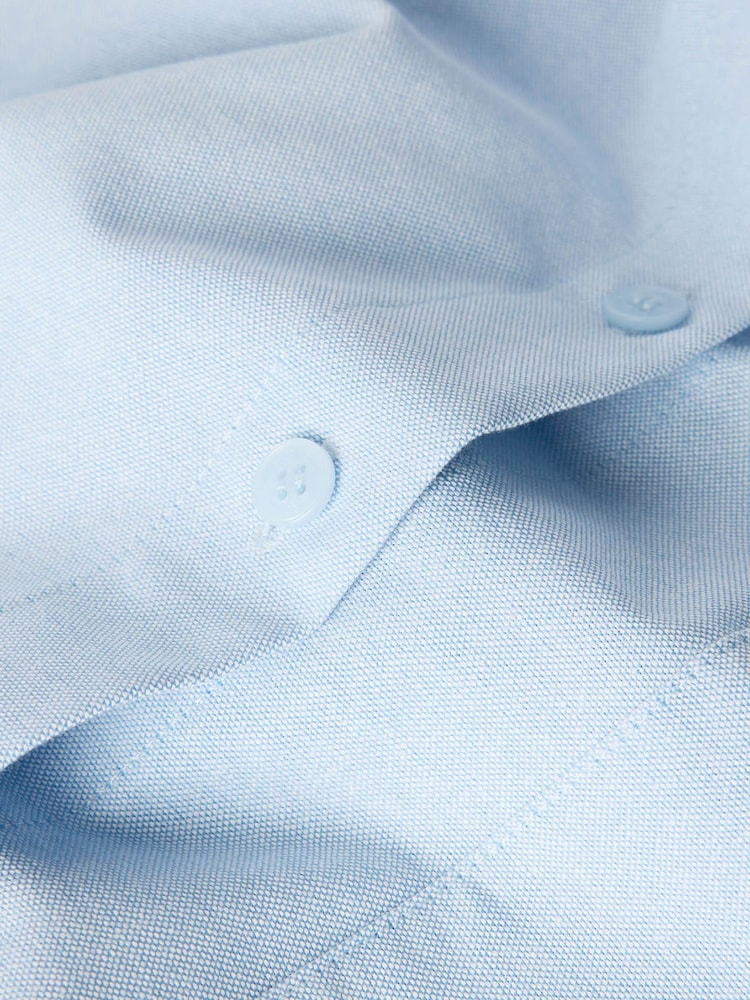 Whistles Blue Boxy Oxford Cotton Shirt - Image 6 of 6
