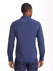 UNTUCKit Navy Blue Wrinkle-Free Performance Slim Fit Gironde Shirt - Image 2 of 3