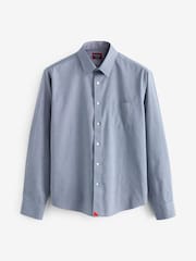 UNTUCKit Light Blue Slim Fit 100% Cotton Wrinkle Free Pio Cesare Shirt - Image 5 of 5