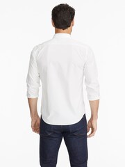 UNTUCKit White/Navy Wrinkle-Free Relaxed Fit Las Cases Special Shirt - Image 2 of 5